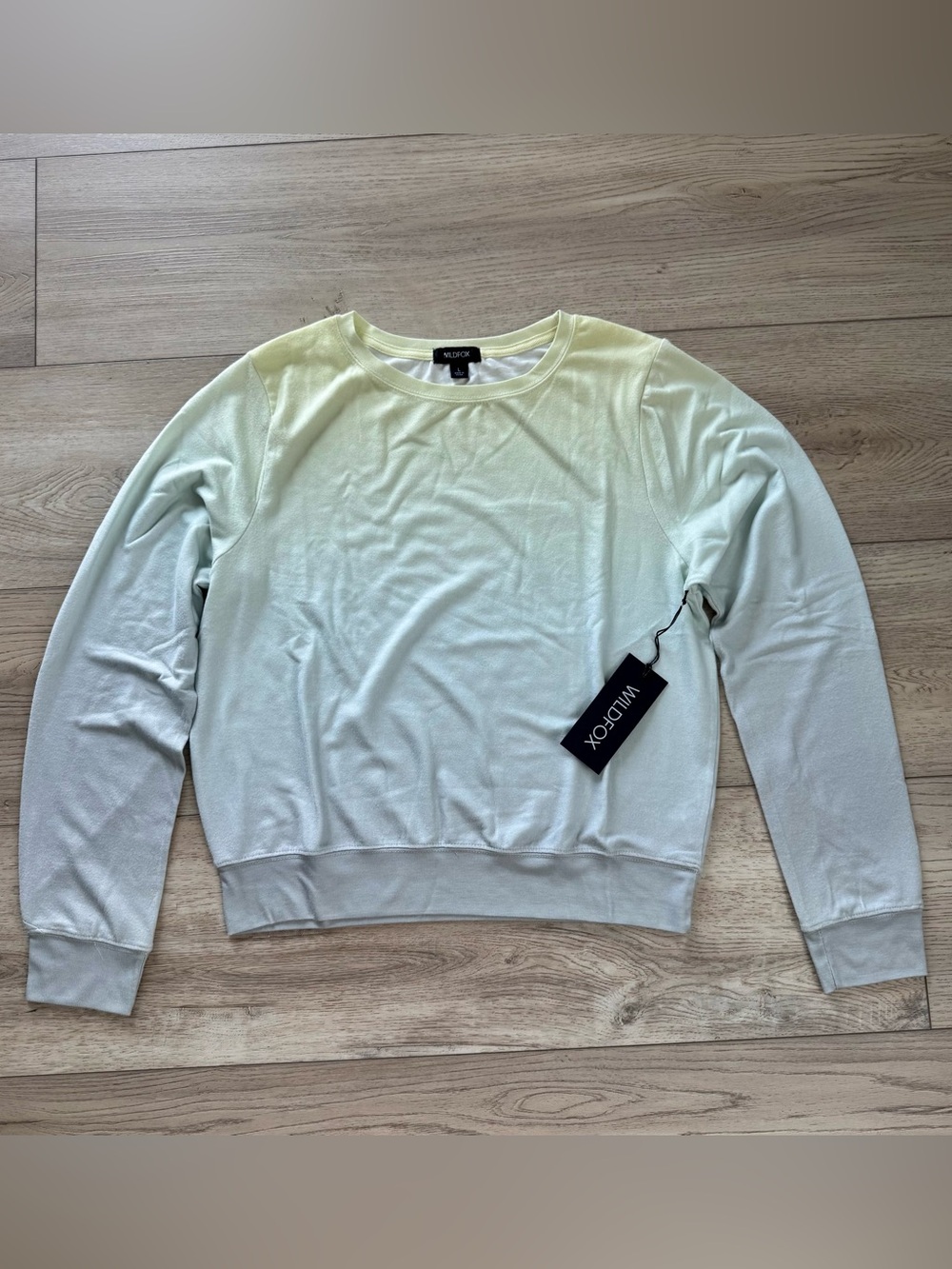 Wildfox Ombre Crewneck Sweater Large